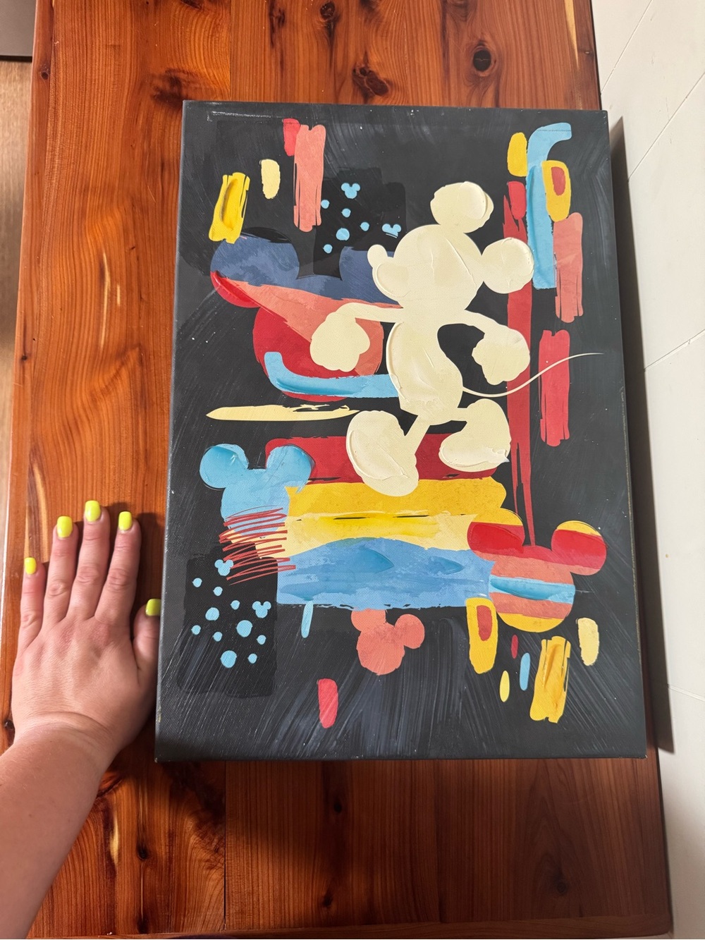 Disney Mickey Mouse Abstract Pop-Art Canvas Wall Art - Picture 2 of 2